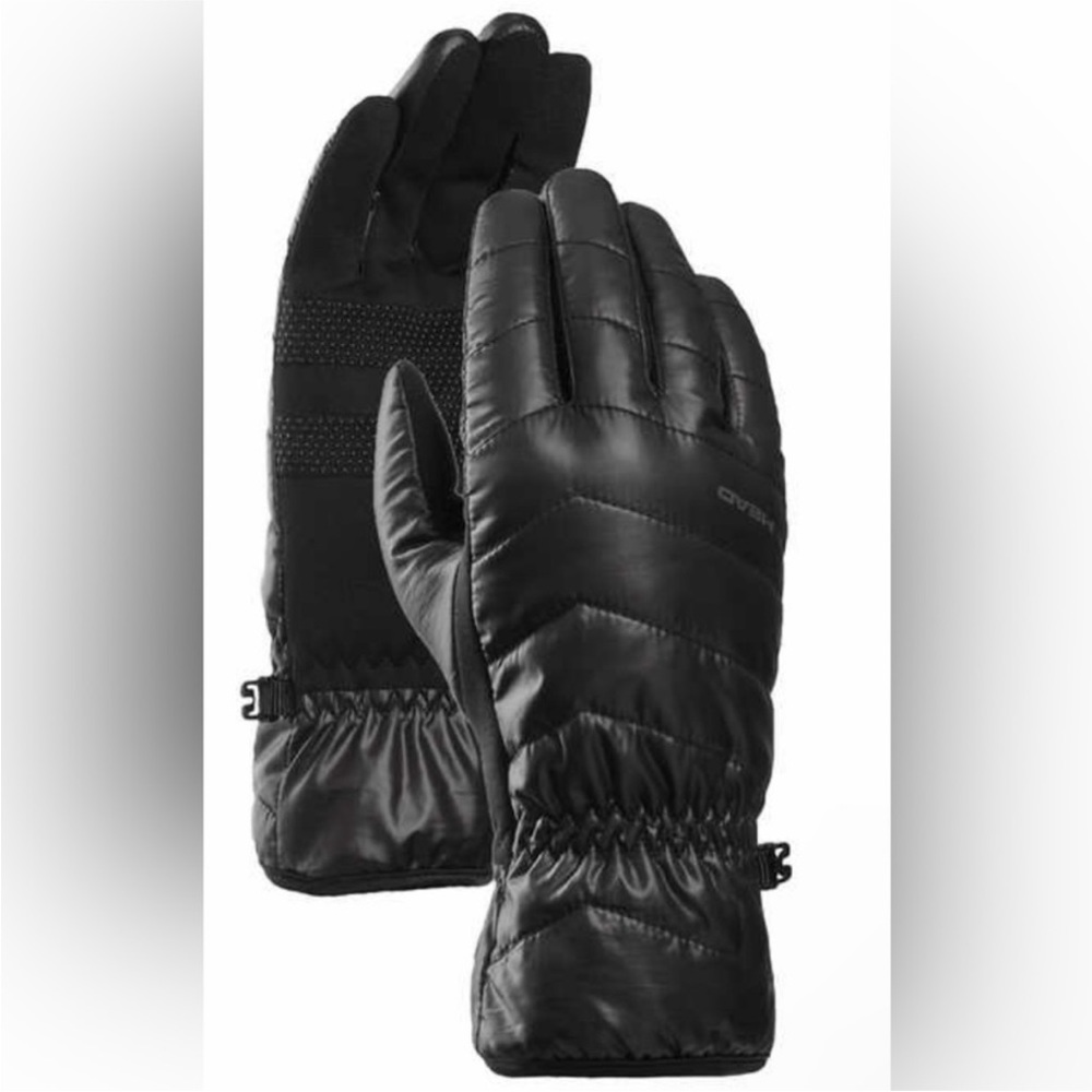 HEAD Women’s Waterproof Windproof Warm Hybrid Gloves-Black/ Size: Small